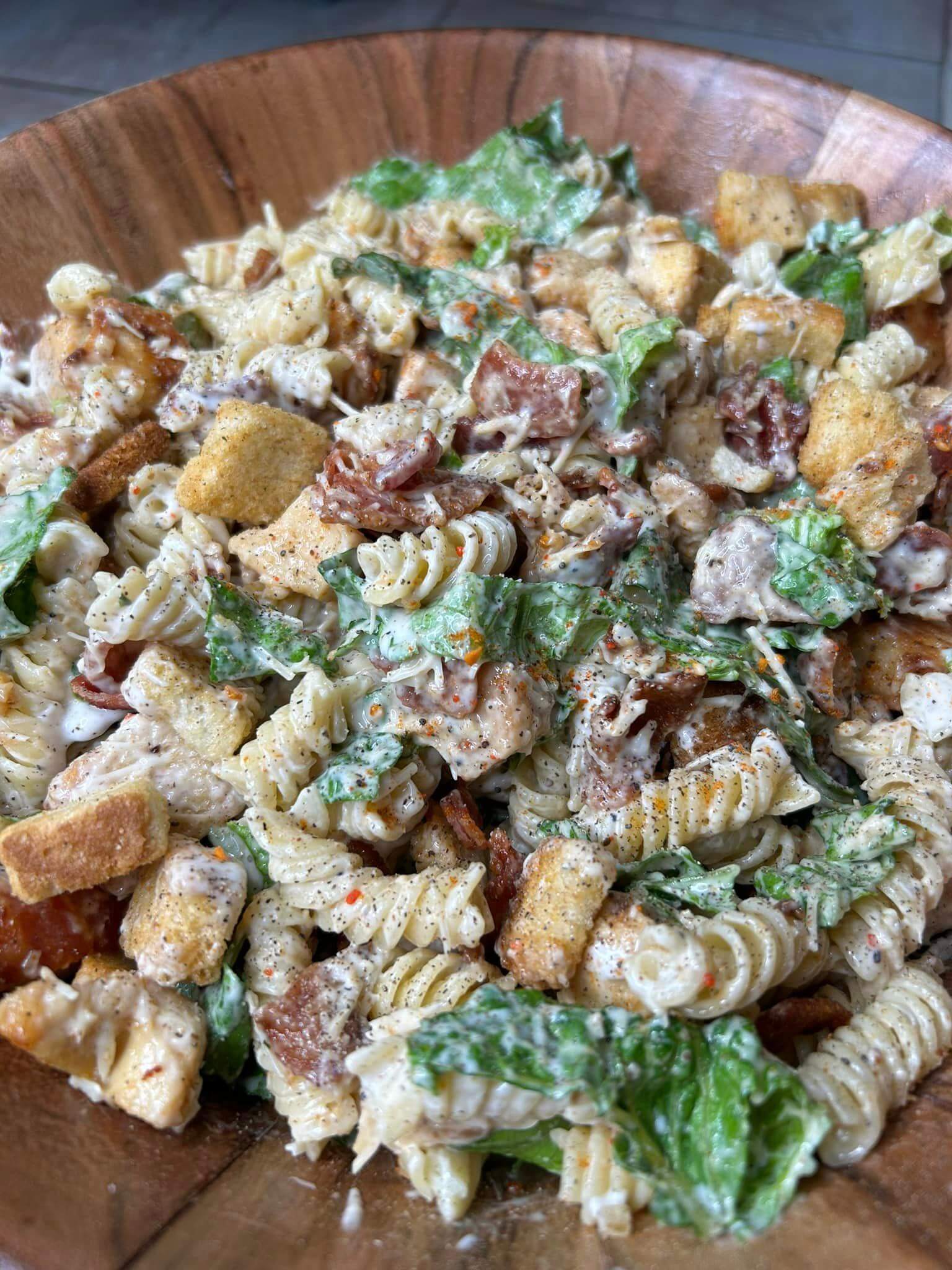 Easy Chicken Caesar Pasta Salad - Easy and Healthy Recipes