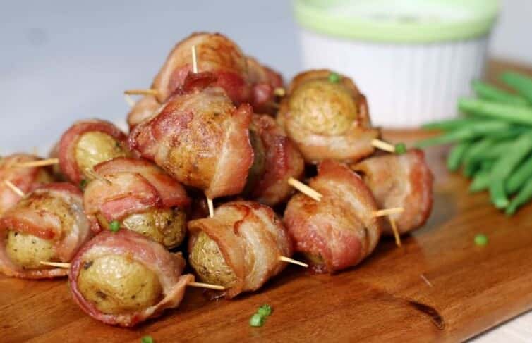 Bacon-Wrapped Potato Bites