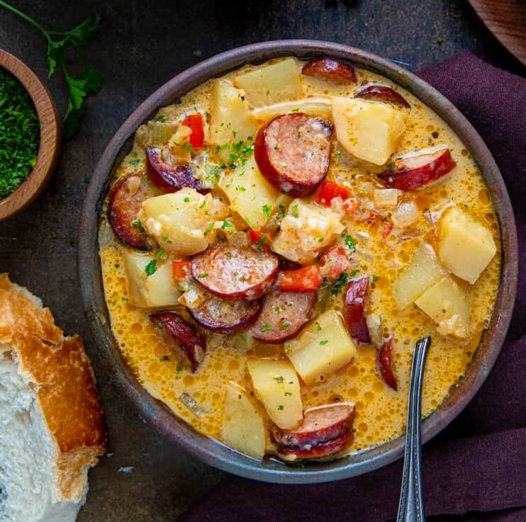 Cajun Potato Andouille Soup