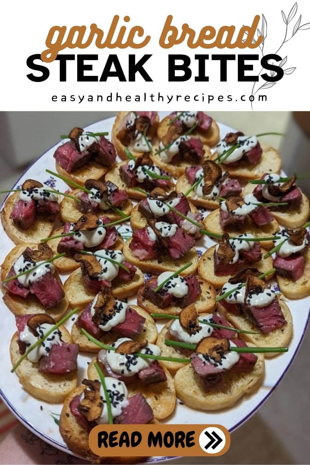 Garlic Bread Steak Bites