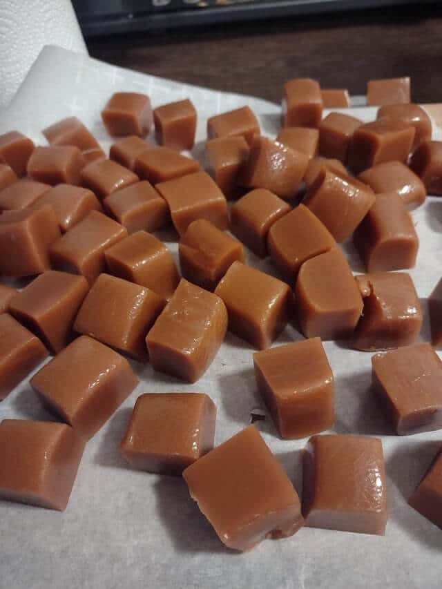 Chewy Buttery Homemade Caramels