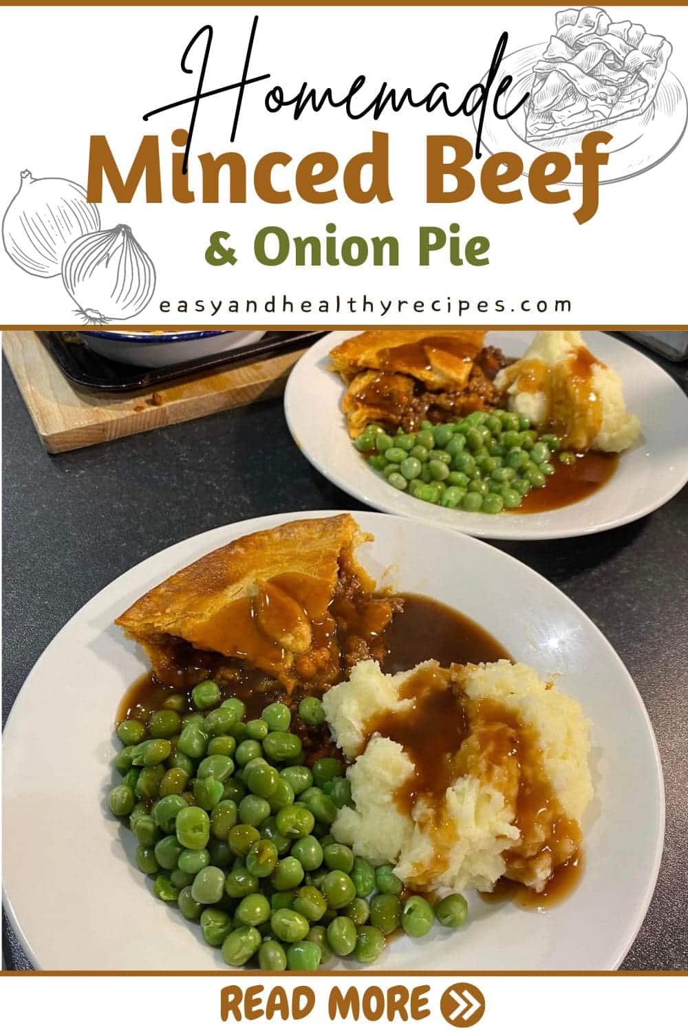 Minced Beef And Onion Pie