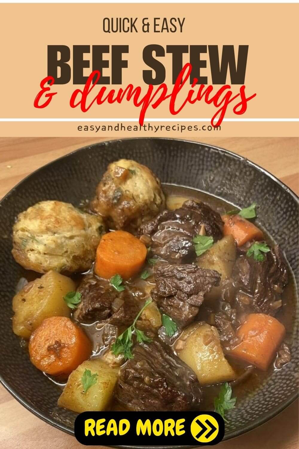 Beef Stew And Dumplings