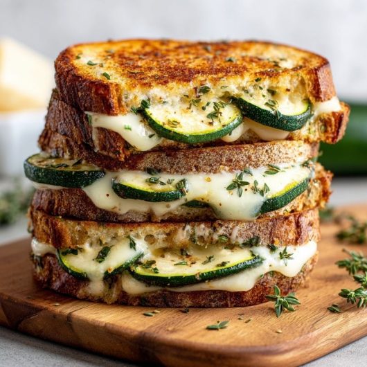 Garlic Butter Zucchini Grilled Cheese Easy and Healthy Recipes