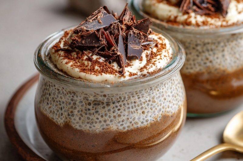 Creamy Tiramisu Chia Pudding